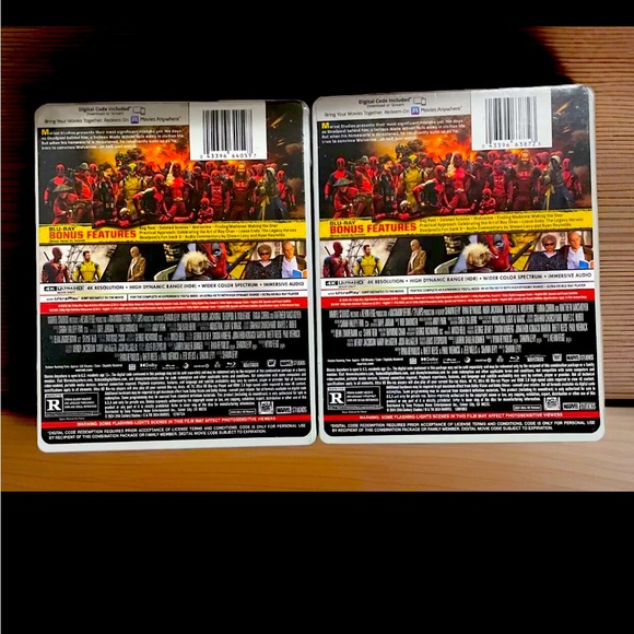 Deadpool & Wolverine 4K + Blu-Ray + Digital Limited Edition Steelbooks Set of 2 - Picture 2 of 2